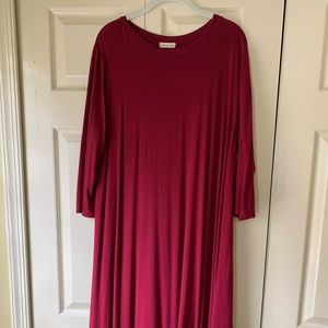 RUBY RED SWING TEE SHIRT DRESS